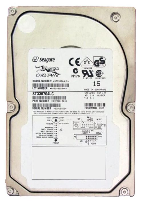 ST336704LC Seagate Cheetah 36LP 36.7GB 10000RPM Ultra-160 SCSI 80-Pin 4MB Cache 3.5-inch Internal Hard Drive