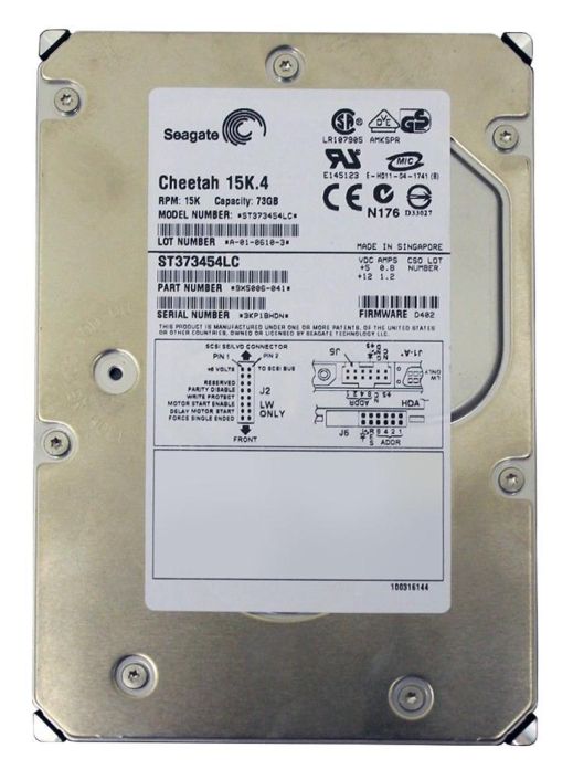 ST373454LC Seagate Cheetah 15K.4 73GB 15000RPM Ultra-320 SCSI 80-Pin 8MB Cache 3.5-inch Internal Hard Drive