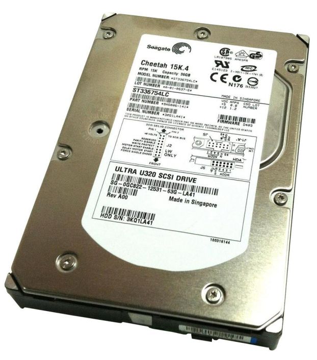 ST336754LC Seagate Cheetah 15K.4 36.7GB 15000RPM Ultra-320 SCSI 80-Pin 8MB Cache 3.5-inch Internal Hard Drive