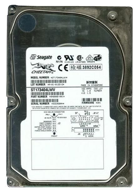 ST173404LWV Seagate Cheetah 73.4GB 10000RPM Ultra-160 SCSI 68-Pin 16MB Cache 3.5-inch Internal Hard Drive