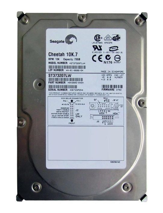 ST373207LW00 Seagate Cheetah 10K.7 73.4GB 10000RPM Ultra-320 SCSI 68-Pin 8MB Cache 3.5-inch Internal Hard Drive