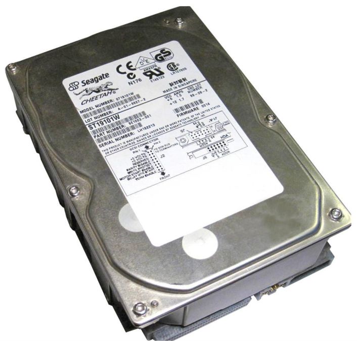 ST19101WC2 Seagate Cheetah 9.1GB 10000RPM Ultra Wide SCSI 80-Pin 512KB Cache 3.5-inch Internal Hard Drive