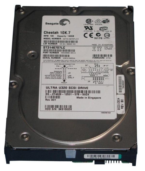 ST3146707LC Seagate Cheetah 10K.7 146GB 10000RPM Ultra-320 SCSI 80-Pin 8MB Cache 3.5-inch Internal Hard Drive