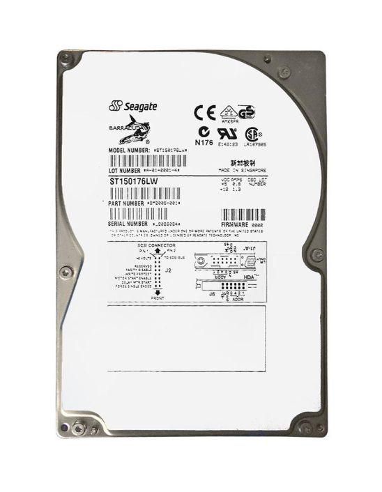 ST150176LW Seagate Barracuda 50.1GB 7200RPM Ultra2 Wide SCSI 68-Pin 1MB Cache 3.5-inch Internal Hard Drive