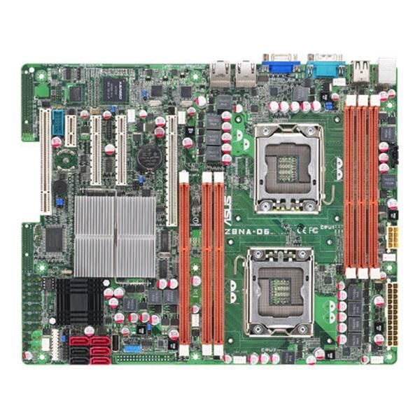 Z8NA-D6C ASUS Intel 5500 IOH/ ICH10R Chipset Six-Core/Quad-Core/ Dual Core Xeon X5600/ X5500/ E5600/ E5500/ L5600/ L5500 Series Processors Support Dual Socket LGA 1366 ATX Server Motherboard (Refurbished)