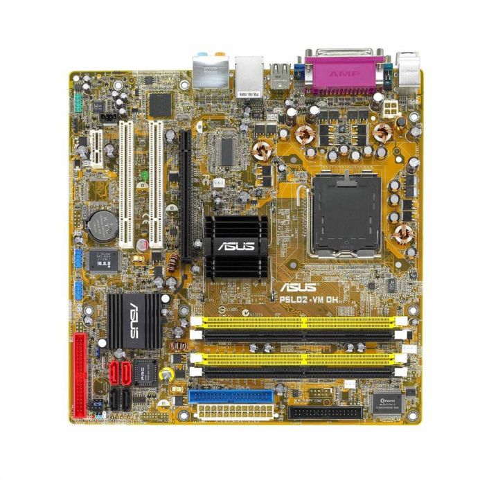P5LD2-VM ASUS Socket LGA 775 Intel 945G + ICH7 Chipset Core 2 Extreme/ Core 2 Duo/ Pentium D/ Pentium 4/ Celeron D Processors Support DDR2 4x DIMM 4x SATA 3.0Gb/s Micro-ATX Motherboard (Refurbished)