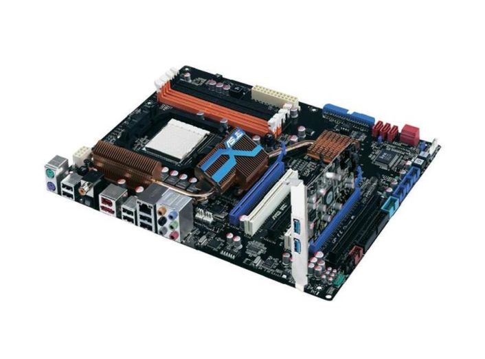 90-MIB7E5-G0EAY00Z ASUS Socket AM3 AMD 790FX+ SB750 Chipset AMD Phenom II/ Athlon II/ Sempron 100 Series Processors Support DDR3 4x DIMM 5x SATA 3.0Gb/s ATX Motherboard (Refurbished)