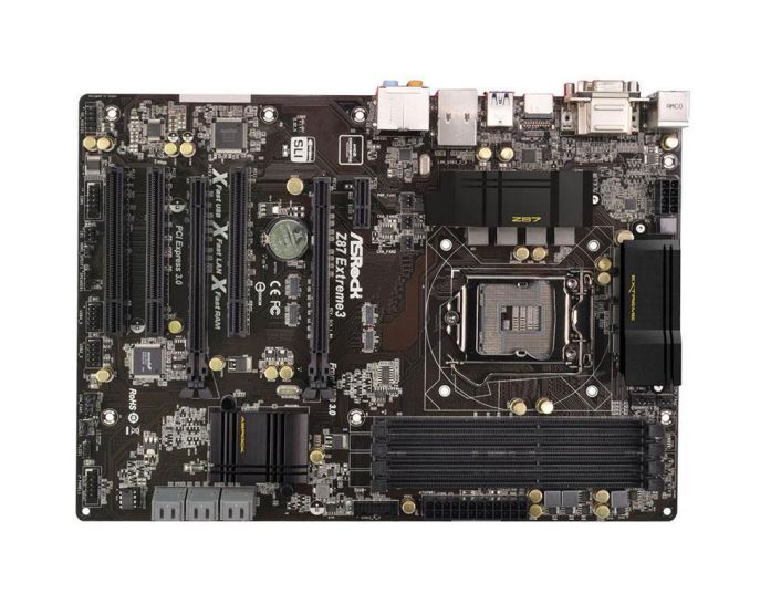 Z87EXTREME3 ASRock Z87 Extreme3 Socket LGA 1150 Intel Z87 Chipset 4th & 4th Generation Core i7 / i5 / i3 / Pentium / Celeron Processors Support DDR3/DDR3L 4x DIMM 6x SATA3 6.0Gb/s ATX Motherboard (Refurbished)
