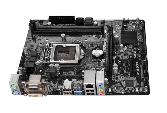ASR-H81M-DGS ASRock H81M-DGS Socket LGA 1150 Intel H81 Chipset New 4th & 4th Generation Core i7 / i5 / i3 / Pentium / Celeron / Xeon Processors Support DDR3 2x DIMM 2x SATA3 6.0Gb/s Micro-ATX Motherboard (Refurbished)