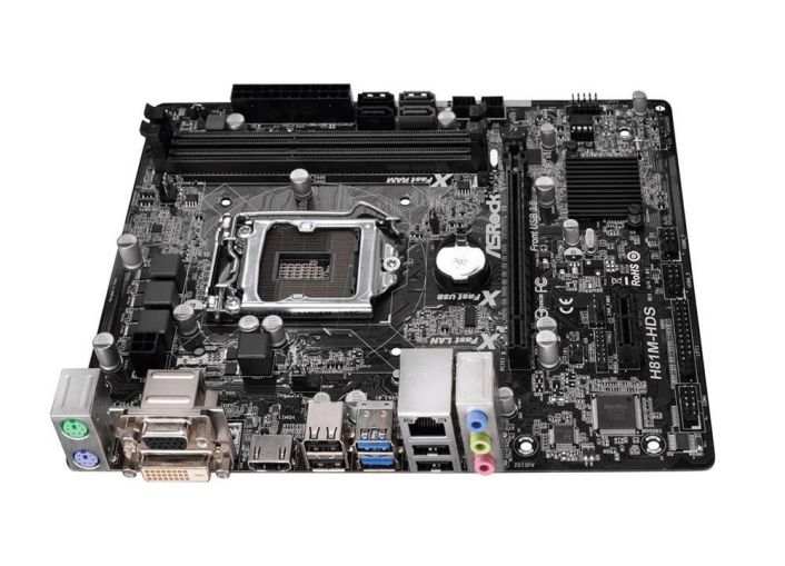 ASR-H81M-HDS ASRock H81M-HDS Socket LGA1150 Intel H81 Chipset Core i7 / i5 / i3 / Pentium / Celeron / Xeon Processors Support DDR3 2x DIMM 2x SATA3 6.0Gb/s Micro-ATX Motherboard (Refurbished)