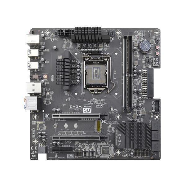 121-KS-E375-KR EVGA Socket LGA 1151 Intel Z370 Chipset Core i7 / i5 / i3 Processors Support DDR4 2x DIMM 6x SATA 6.0Gb/s Micro-ATX Motherboard (Refurbished)