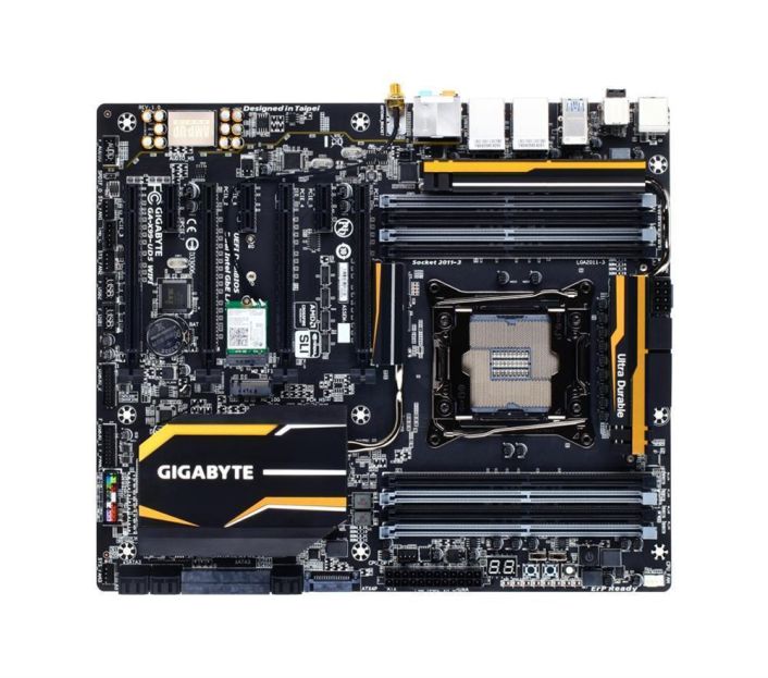 GA-X99-UD5 WIFI (rev. 1.1) Gigabyte Socket LGA 2011-3 Intel X99 Express Chipset Xeon E5-1600/ E5-2600/ E5-4600 v3/v4 Core i7 Processors Support DDR4 8x DIMM 10x SATA 6.0Gb/s Extended ATX Motherboard  (Refurbished)