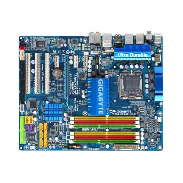 GA-EP45C-UD3R Gigabyte P45/ICH10 Chipset Core 2 Extreme/ Core 2 Quad/ Core 2 Duo/ Pentium Dual Core/ Celeron Processors Support Socket LGA 775 ATX Motherboard (Motherboard) (Refurbished)