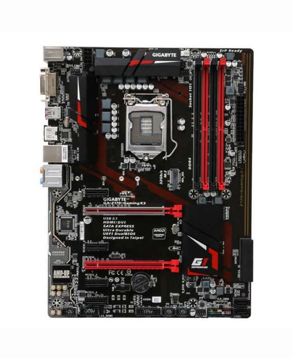 GA-Z170-Gaming K3-EU(rev. 1.0) Gigabyte Socket LGA 1151 Intel Z170 Express Chipset 7th/6th Generation Core i7 / i5/ i3 / Pentium / Celeron Processors Support DDR4 4x DIMM 6x SATA 6.0Gb/s ATX Motherboard (Refurbished)