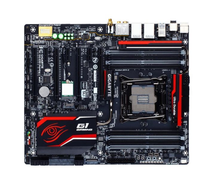 GA-X99-Gaming G1 WIFI rev. 1.0 Gigabyte Socket LGA 2011-3 Intel X99 Express Chipset Xeon E5-1600/ E5-2600/ E5-4600 v3/v4 Core i7 Processors Support DDR4 8x DIMM 10x SATA Extended ATX Motherboard (Refurbished)