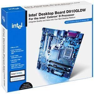 BOXD910GLDWL Intel Desktop Motherboard 910GL Chipset Socket T LGA-775 1 x Pack 1 x Processor Support (Refurbished)