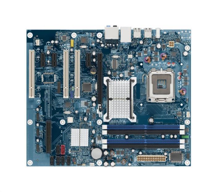BOXDP35DPM Intel DP35DP Socket LGA 775 Intel P35 Express + ICH9R Chipset Intel Celeron/ Core 2 Duo/ Core 2 Quad/ Pentium Dual-Core Processors Support DDR2 4x DIMM 5x SATA 3.0Gb/s ATX Motherboard (Refurbished)