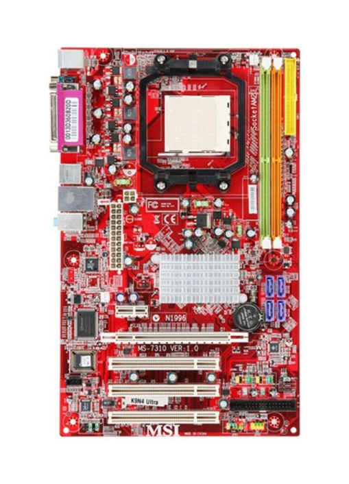 MBK9N4UF MSI Socket AM2 Nvidia nForce 550 Ultra Chipset AMD Athlon 64 X2/ Athlon 64 FX/ AMD Sempron Processors Support DDR2 2x DIMM 4x SATA 3.0Gb/s ATX Motherboard (Refurbished)