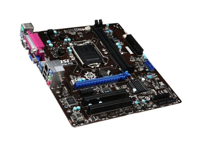 7846-003R MSI H81M-P32 Socket LGA 1150 Intel H81 Chipset Intel Core i7 Processors Support DDR3 2x DIMM 2x SATA 3.0Gb/s Micro-ATX Motherboard (Refurbished)