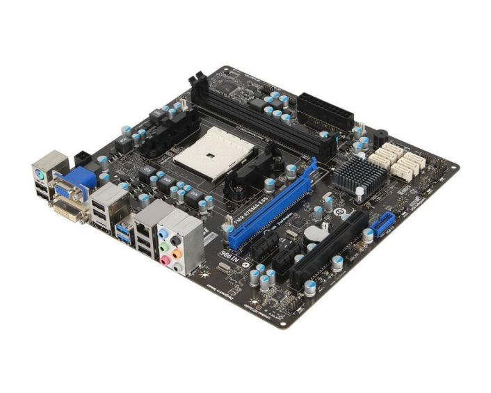 007721-020R MSI FM2-A75MA-E35 Socket FM2 AMD A75 Chipset AMD 10/ A8/ A6/ A4-Series Processors Support DDR3 2x DIMM 6x SATA3 6.0Gb/s Micro-ATX Motherboard (Refurbished)
