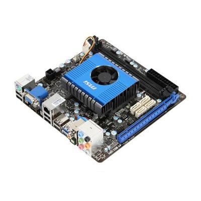 E350IA-E45-A1 MSI E350IA-E45 Socket BGA FT1 AMD Hudson M1 Chipset AMD E-350 APU Processors Support DDR3 2x DIMM 4x SATA 6.0Gb/s Mini-ITX Motherboard (Refurbished)