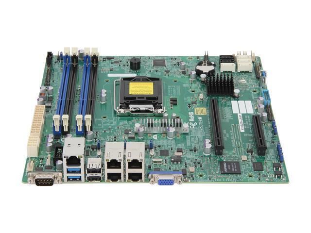 MBDX10SLMLN4FO SuperMicro Server Xeon E3-1200 LGA1150 C224 DDR3 1600 SATA PCi Express micro-ATX Motherboard (Refurbished)