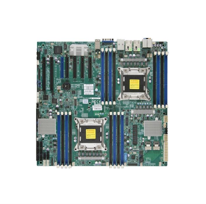 MBD-X9DAX-7TF SuperMicro X9DAX-7TF Dual Socket LGA 2011 Intel C602 Chipset Intel E5-2600/E5-2600 v2 Processors Support DDR3 16x DIMM 2x SATA3 6.0Gb/s Enhanced Extended-ATX Server Motherboard (Refurbished)