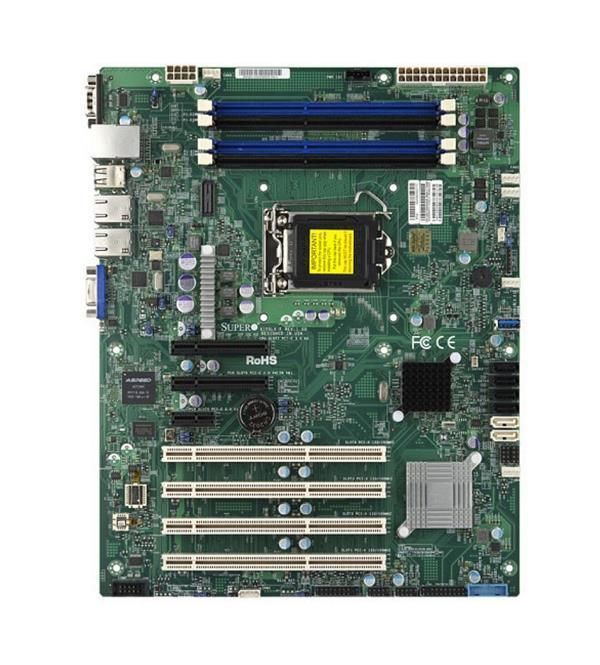 X10SLX-F-O SuperMicro X10SLX-F Socket LGA 1150 Intel C222 Express Chipset Intel Xeon E3-1200 v3/v4 4th Generation Core i3/ Pentium/ Celeron Processors Support DDR3 4x DIMM 2x SATA3 6.0Gb/s ATX Server Motherboard (Refurbished)