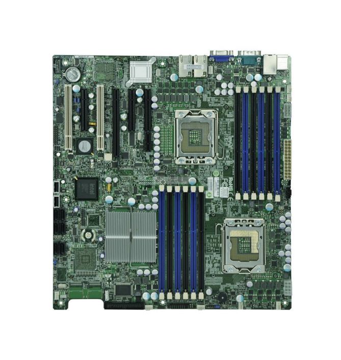 X8DTIFBBULK SuperMicro X8DTI Dual Socket LGA 1366 Intel 5520 Chipset Intel Xeon 5600/5500 Series Processors Support DDR3 12x DIMM 6x SATA2 3.0Gb/s Extended-ATX Server Motherboard (Refurbished)