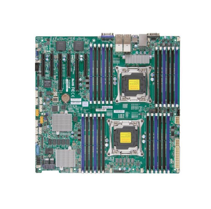 MBDX10DRIB SuperMicro X10DRI Socket LGA 2011 Intel C612 Chipset Intel Xeon E2-2600 v3/v4 Processors Support DDR4 16x DIMM 10x SATA3 6.0Gb/s E-ATX Server Motherboard (Refurbished)