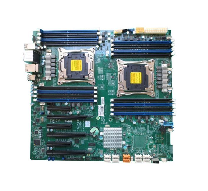 X10DAI-B SuperMicro X10DAI Dual Socket LGA2011 Intel C612 Chipset Intel Xeon E5-2600 v4/v3 Processors Support DDR4 16x DIMM 10x SATA3 6.0Gb/s E-ATX Server Motherboard (Refurbished)