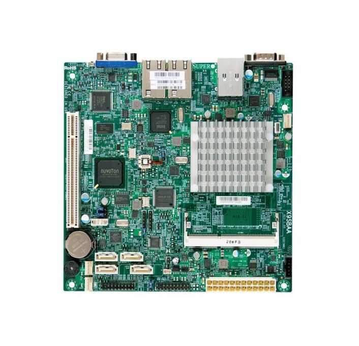 MBD-X9SBAA SuperMicro X9SBAA System On Chipset Intel Atom S1260 Processors Support DDR3 1x DIMM 4x SATA3 6.0Gb/s Mini-ITX Motherboard (Refurbished)