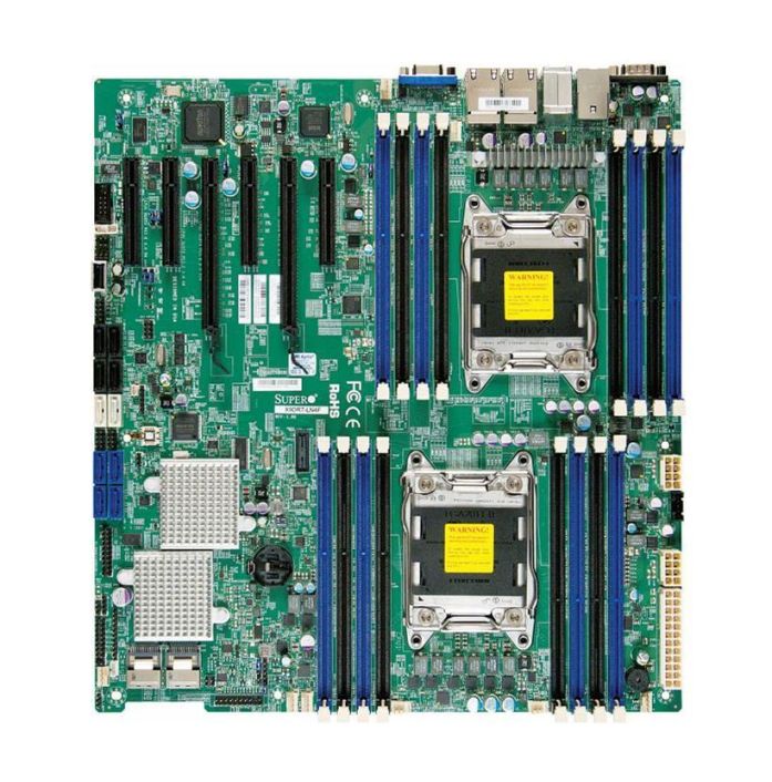 MBDX9DR7LN4FJBOD SuperMicro X9dr7-ln4f C602 Dp LGA2011 Jbodcpnt E5-2600 Max-512GB DDR3 Extended-ATX PCIe16 Motherboard (Refurbished)