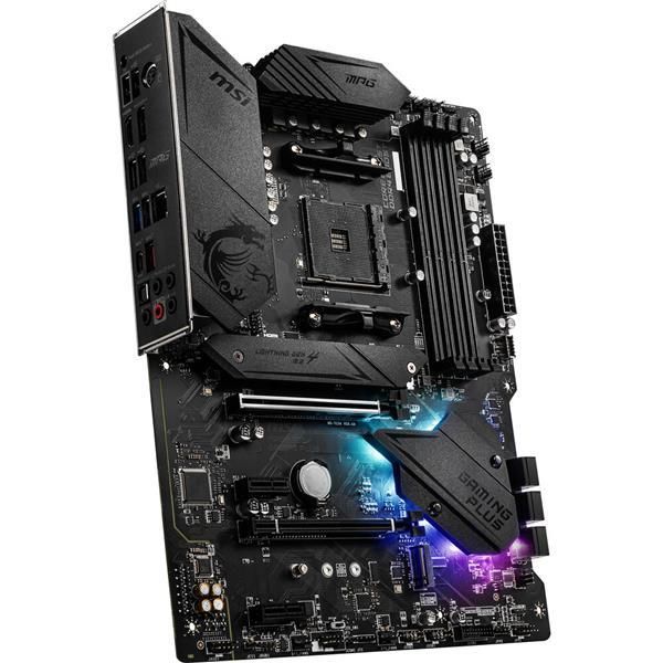 MPG B550 GAMING PLUS MSI Socket AM4 AMD B550 Chipset AMD Ryzen 9 Processors Support DDR4 4x DIMM 6x SATA3 6.0Gb/s ATX Motherboard (Refurbished)