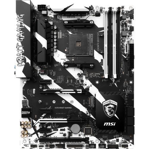 X370 KRAIT GAMING MSI Socket AM4 AMD X370 Chipset AMD Ryzen 7th Generation A-Series/ Athlon Series Processors Support DDR4 4x DIMM 6x SATA 6.0Gb/s ATX Motherboard (Refurbished)
