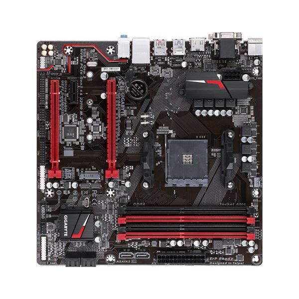 GA-AB350M-Gaming 3 Gigabyte Socket AM4 AMD B350 Chipset AMD Ryzen 7th Generation A-Series/Athlon Processors Support DDR4 4x DIMM 6x SATA 6.0Gb/s Micro ATX Motherboard (Refurbished)