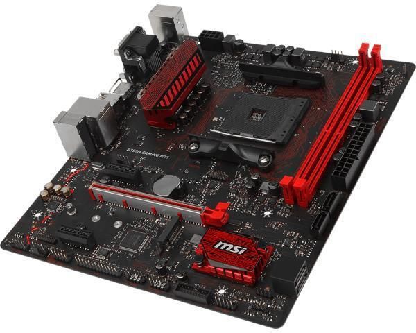 B350M MSI GAMING PRO Socket AM4 AMD B350 Chipset AMD Ryzen 7th Generation A-Series/ Athlon Series Processors Support DDR4 2x DIMM 4x SATA 6.0Gb/s Micro-ATX Motherboard (Refurbished)
