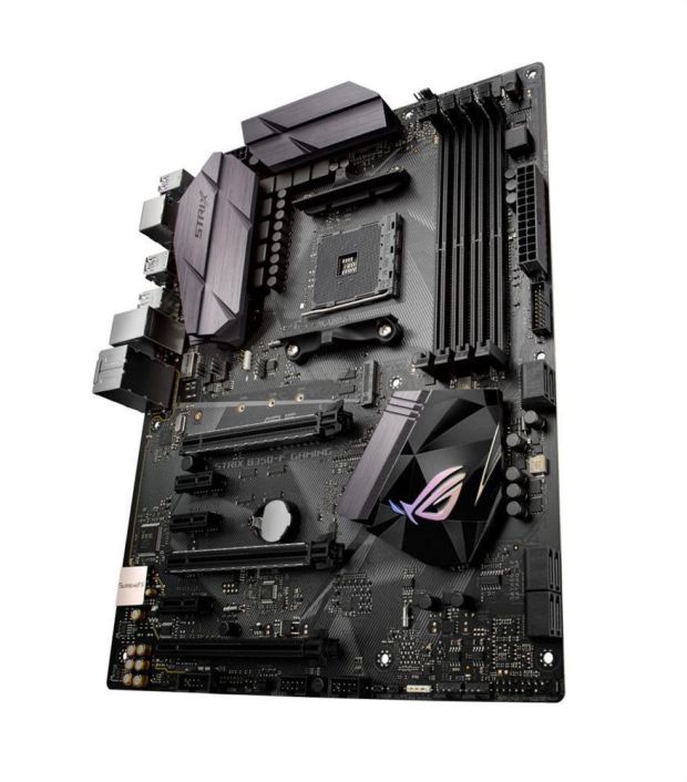 ROG STRIX B350-F GAMING Asus Socket AM4 AMD B350 Chipset AMD Ryzen/ 7th Generation A-Series/ Athlon Processors Support DDR4 4x DIMM 6x SATA 6.0Gb/s ATX Motherboard (Refurbished)