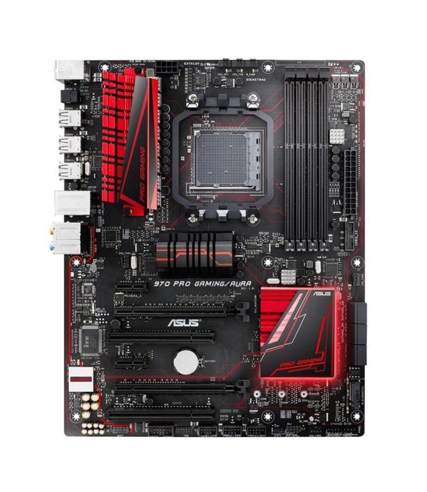 90MB0PU0-M0EAY0 ASUS 970 PRO GAMING/AURA Socket AM3+ AMD 970/SB950 Chipset AMD AM3+ FX/ Phenom II/ Athlon II/ Sempron 100 Series Processors Support DDR3 4x DIMM 6x SATA 6.0Gb/s ATX Motherboard (Refurbished) P/N