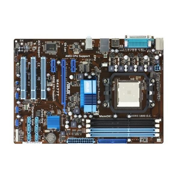90-MIBCA0-G0EAY0 ASUS Socket AM3 AMD 770 + SB710 Chipset AMD Phenom II/ AMD Athlon II/ AMD Sempron Processors Support DDR3 4x DIMM 6x SATA 3.0Gb/s ATX Motherboard (Refurbished)