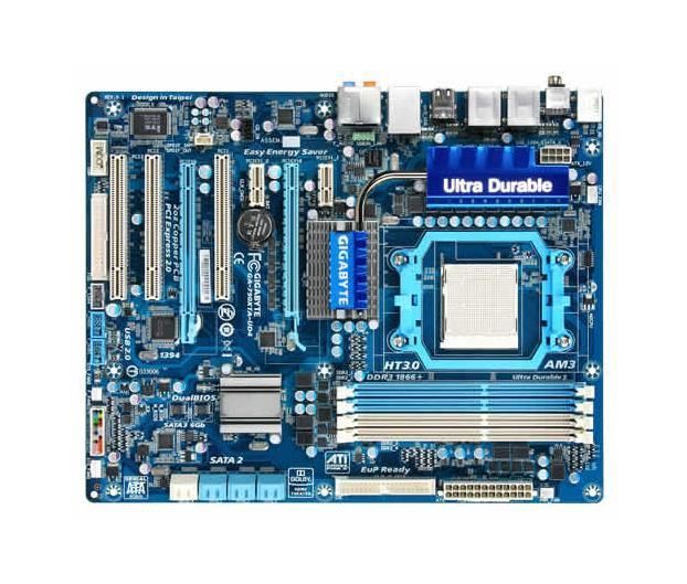 GA-790XTA-UD4(rev.1.0) Gigabyte Socket AM3 AMD 790FX/ SB750 Chipset AM3 AMD Phenom II/ AMD Athlon/ Processors Support DDR3 4x DIMM 6x SATA 3.0Gb/s ATX Motherboard (Refurbished) GA-790XTA-UD4 (rev. 1.0)