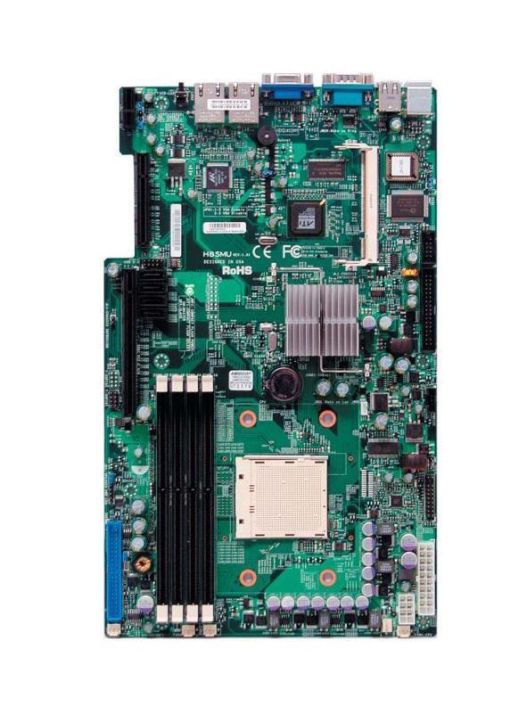 MBD-H8SMU-O SuperMicro Socket AM3 Nvidia MCP55 Pro Chipset AMD Opteron 1000 Series Processors Support DDR2 4x DIMM 4x SATA2 3.0Gb/s Proprietary Server Motherboard (Refurbished)