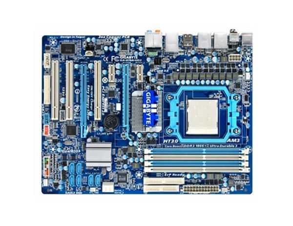 GA-870A-UD3(rev.2.0) Gigabyte Socket AM3 AMD 870/ SB850 Chipset AMD Phenom II/ Athlon II/ Processors Support DDR3 4x DIMM 6x SATA 3.0Gb/s ATX Motherboard (Refurbished) GA-870A-UD3 (rev. 2.0)