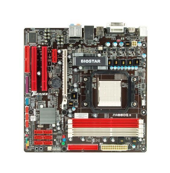TA880GB-PLUS-R Biostar Socket AM3 AMD 880G/ SB710 Chipset AMD Phenom II X6/ Phenom II X4/ Phenom II X3/ Phenom II X2/ Athlon II X4/ Athlon II X3/ Athlon II X2/ Sempron Processors Support DDR3 4x DIMM 6x SATA2 3.0Gb/s Micro-ATX Motherboard (Refurbished)