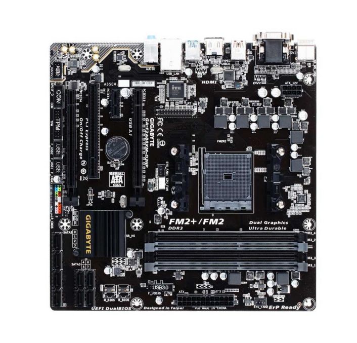 GA-F2A88XM-D3HP(rev.1.0) Gigabyte Socket FM2+ AMD A88X Chipset AMD A-Series/ AMD Athlon Processors Support DDR3 4x DIMM 8x SATA 6.0Gb/s Micro-ATX Motherboard (Refurbished) GA-F2A88XM-D3HP (rev. 1.0)