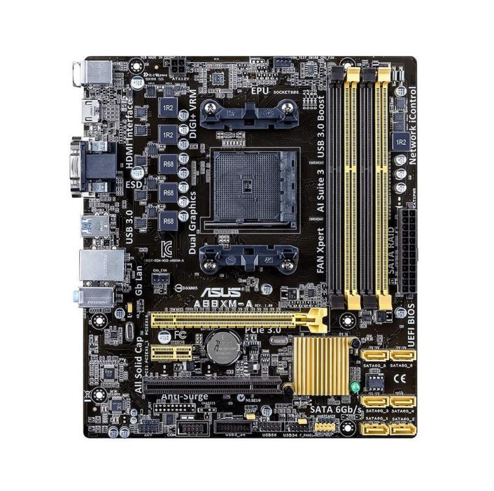 MB-A88XM-A ASUS Socket FM2+ AMD A88X Chipset AMD Athlon/ A-Series Processors Support DDR3 4x DIMM 6x SATA 6.0Gb/s ATX Motherboard (Refurbished)