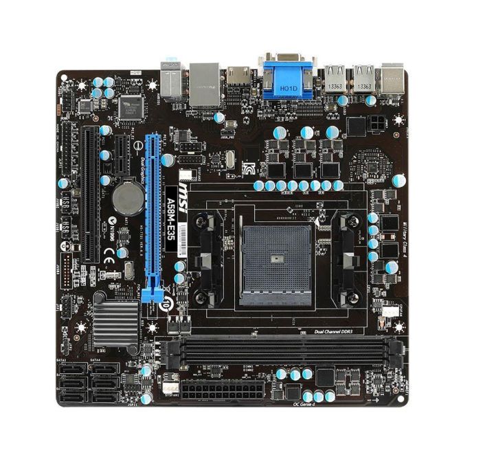 A58M-E35 MSI Socket FM2+ / FM2 AMD A58 Chipset AMD Athlon/A- Series Processors Support DDR3 2x DIMM 6x SATA 3.0Gb/s Micro-ATX Motherboard (Refurbished)