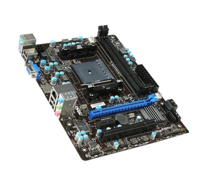 A58ME33 MSI A58M-E33 Socket FM2+/FM2 AMD A58 Chipset AMD Athlon/ A-Series Processors Support DDR3 2x DIMM 4x SATA 3.0Gb/s Micro-ATX Motherboard (Refurbished)