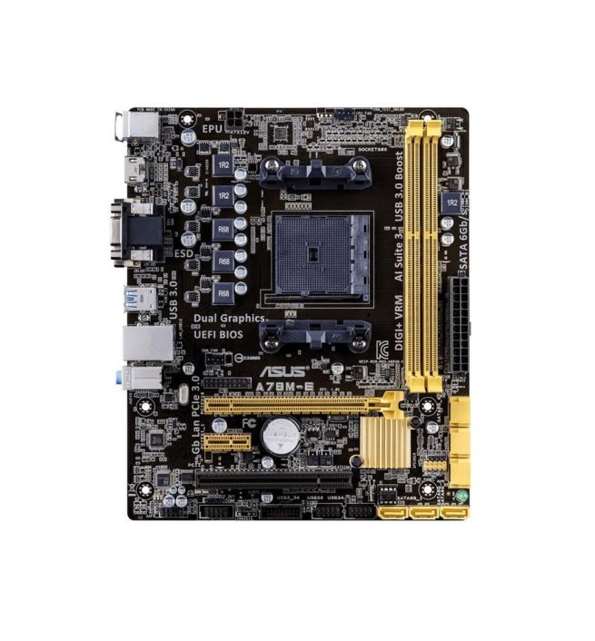 90MB0J70-M0EAY0 ASUS A78M-E Socket FM2+ AMD A78 Chipset AMD Athlon/ AMD A-Series Processors Support DDR3 2x DIMM 6x SATA 6.0Gb/s Micro-ATX Motherboard (Refurbished)
