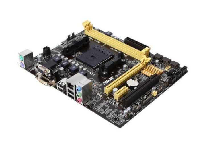 A85M-E ASUS Socket FM2+ AMD A58 Chipset AMD Athlon A-Series Processors Support DDR3 2x DIMM 6x SATA 3.0Gb/s Micro-ATX Motherboard (Refurbished)